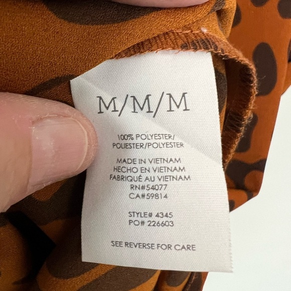 Cabi cheetah print Replay top Size M - Picture 7 of 9